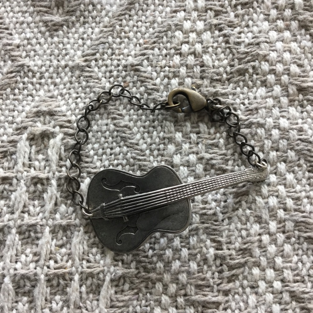 Metal Guitar Bracelet